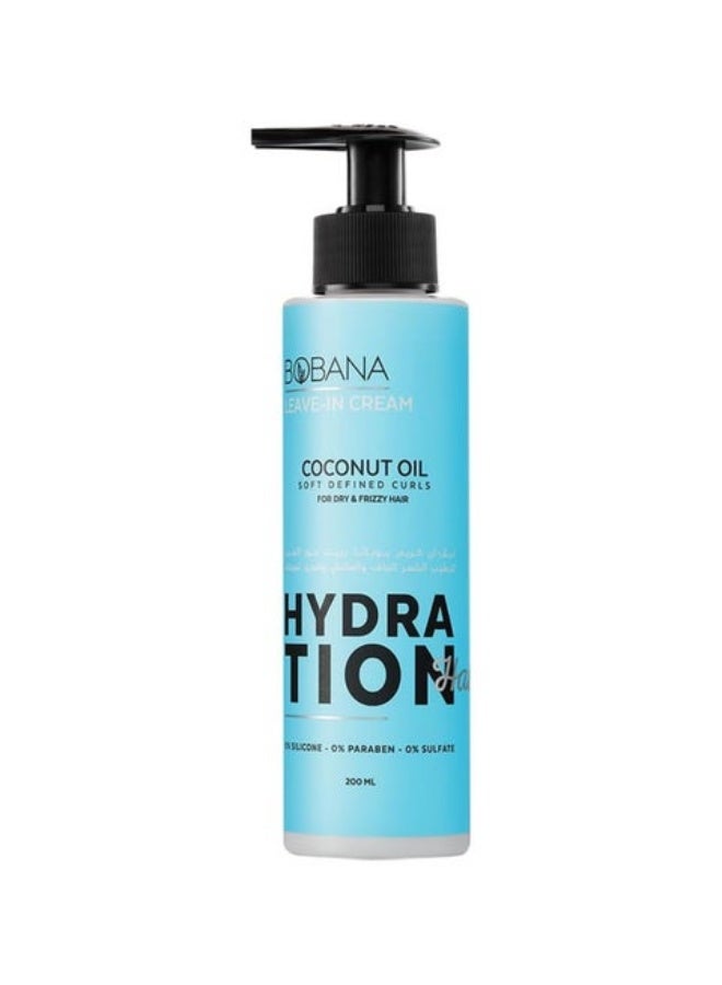 كريم شعر بدون شطف بزيت جوز الهند - 200 مل